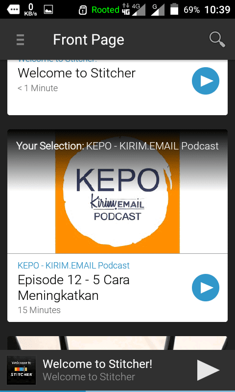 Tutorial Mendengarkan KEPO-KIRIM.EMAIL Podcast Dari HP Android Anda - 23