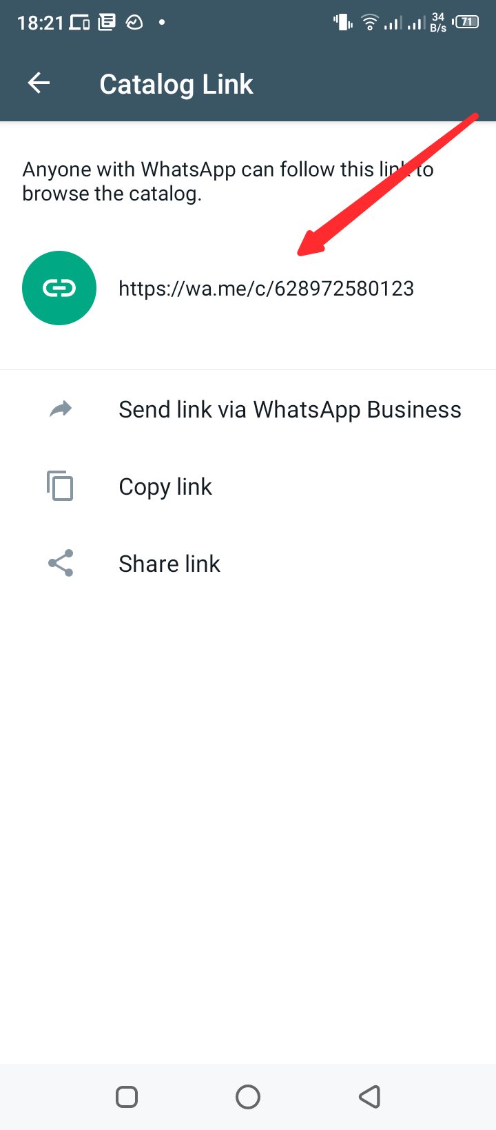Cara Membuat Link Katalog Whatsapp Business - 4