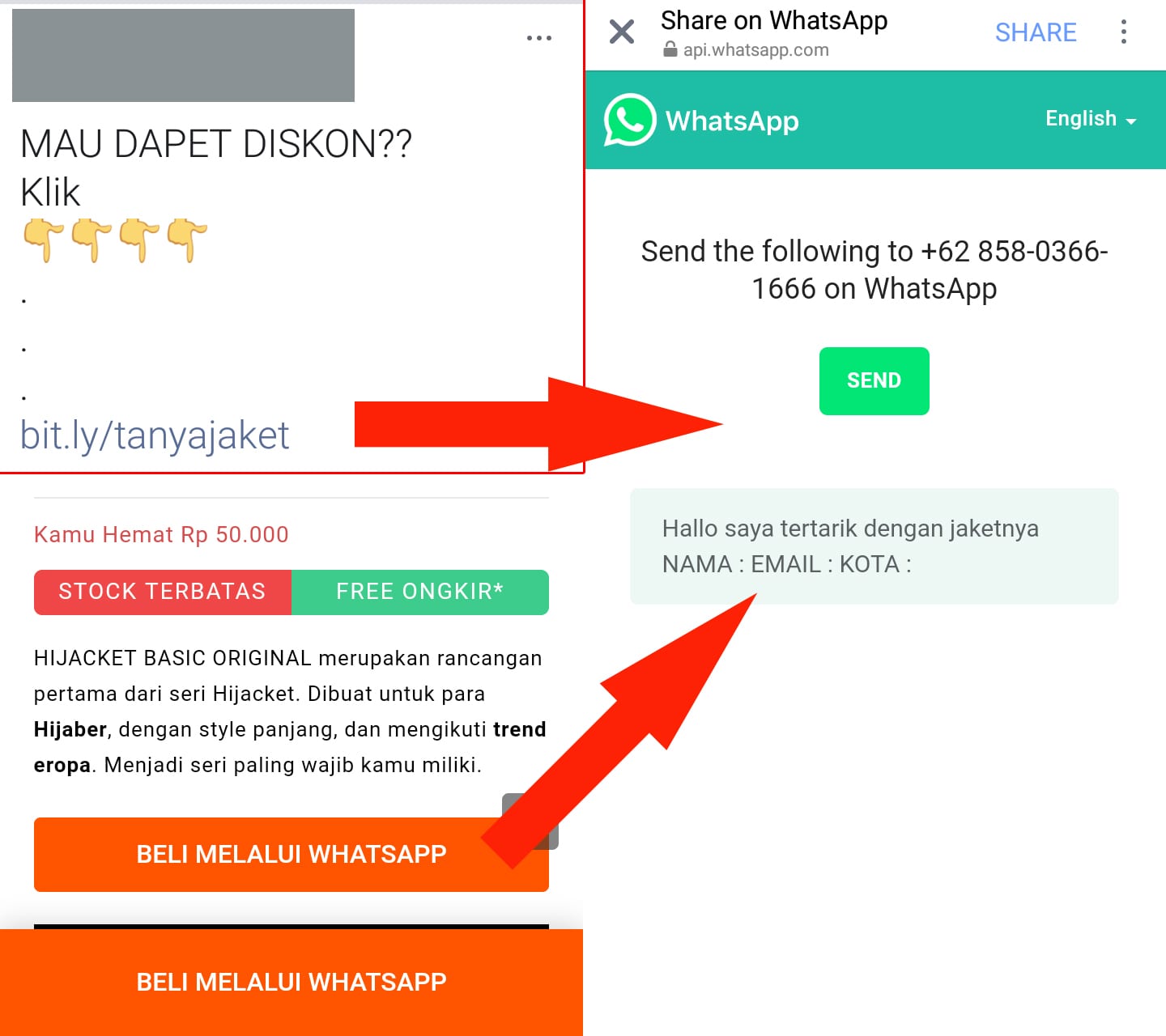 Cara Membuat Link WhatsApp Menuju Chat Langsung Di Email Secara