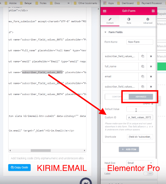 [Tutorial] Cara Mengintegrasikan KIRIM.EMAIL dengan Form Elementor Pro - 4