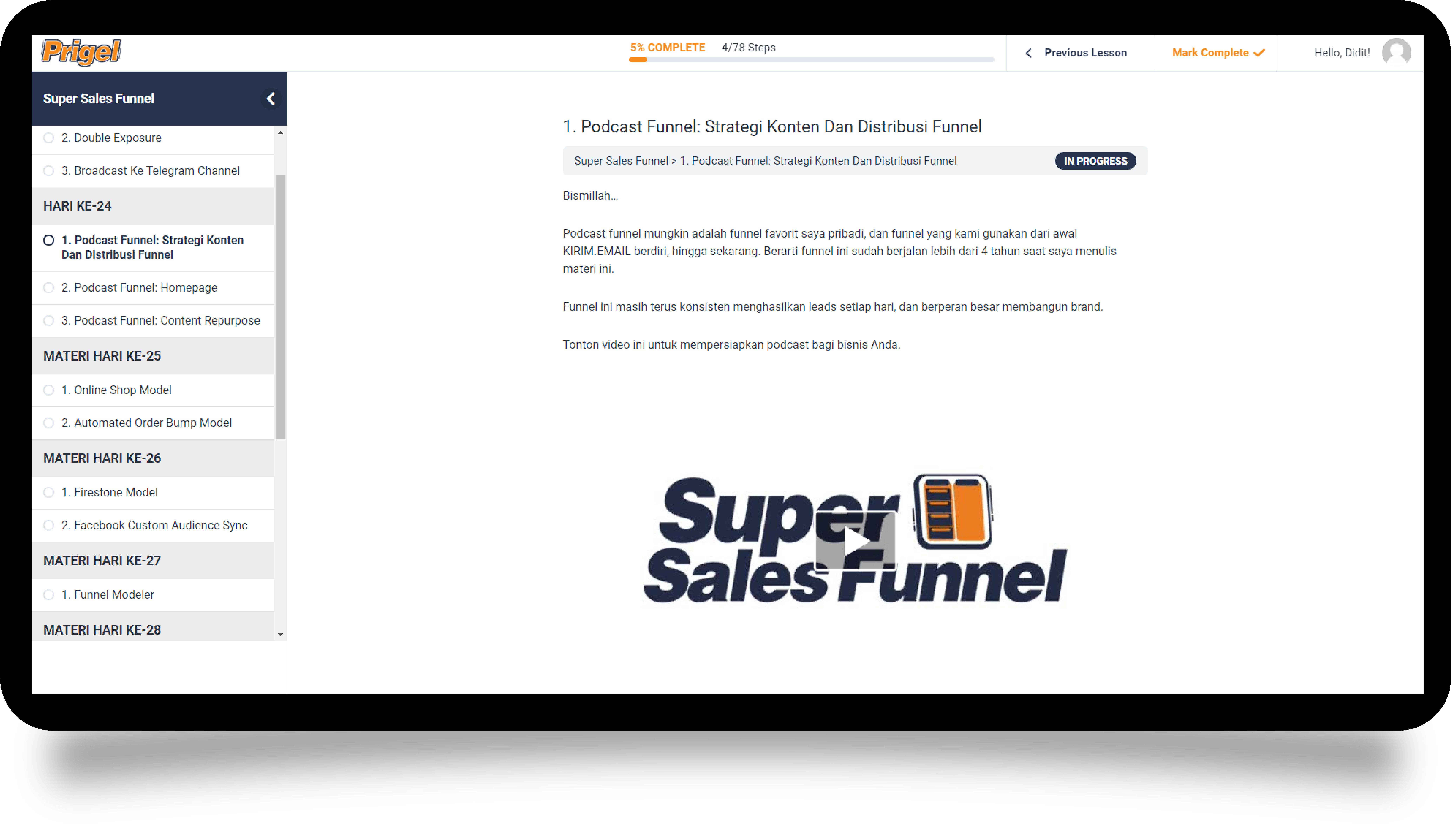 Super Sales Funnel – Program Pelatihan Online Dari KIRIM.EMAIL - 26