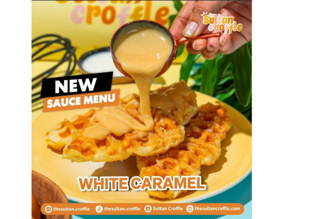 contoh iklan produk makanan the sultan croffle
